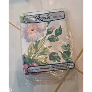 Vintage 2 Standard Royale Janaco’s Pillowcases USA No Iron Flower